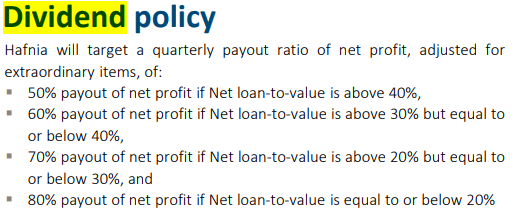 Hafnia Dividend Policy