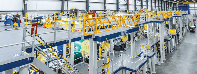 This image shows a Spirit AeroSystems hall for the Boeing 767.