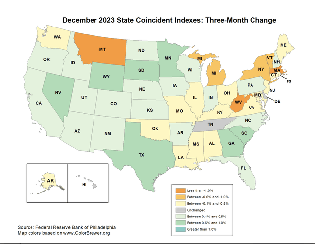 December 2023 State Level Econ Data