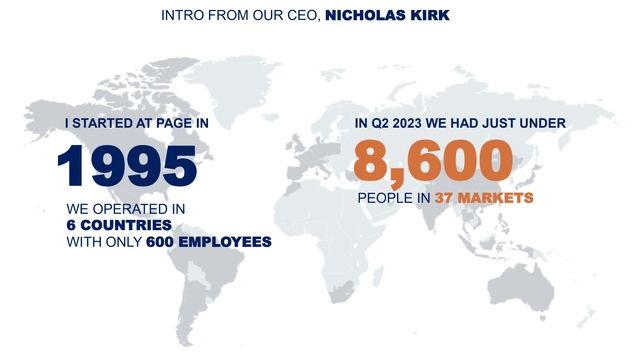 PageGroup has grown rapidly and diversified its business.