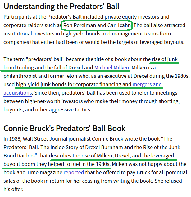 Predator's Ball