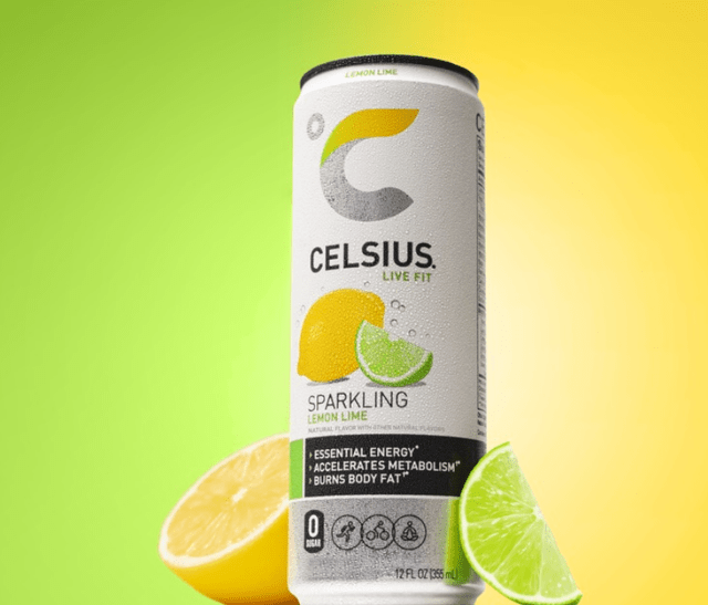 Celsisus Sparkling Lemon lime -$CELH