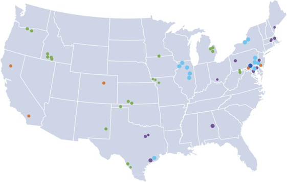 Location of generating units