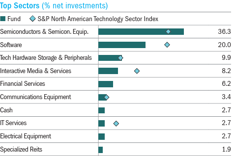 list of sector exposure of the STK fund