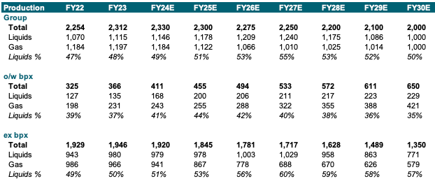 production forecast