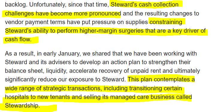 Major Tenant Of Medical Properties Trust Discloses A Doj Subpoena Medical Properties Trust: Bonds Good Alternative To Stock | Seeking Alpha