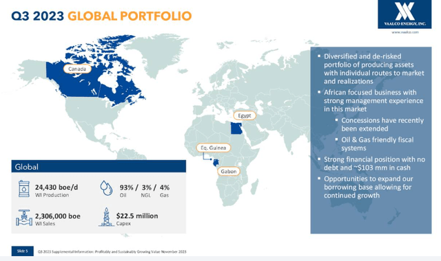 Vaalco Global Portfolio