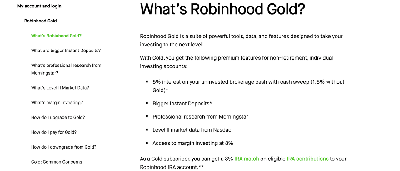 Robinhood Gold