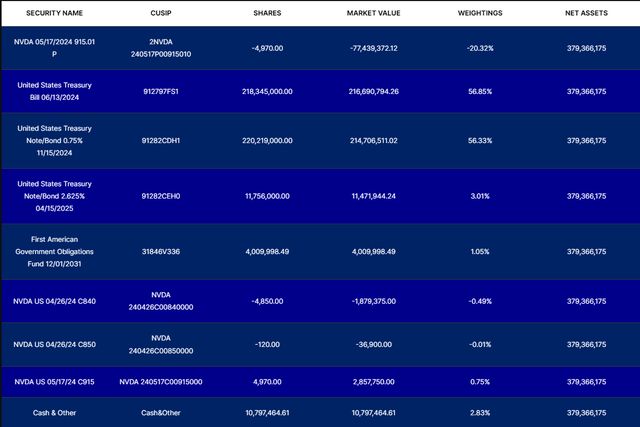 NVDL: Portfolio Holdings