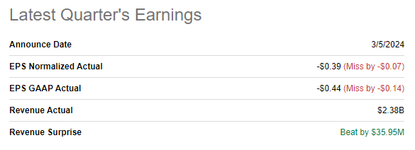 NIO's latest quarterly earnings