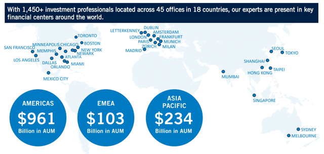 PRU's broad geographic presence in key markets