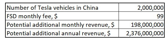 Tesla FSD China potential