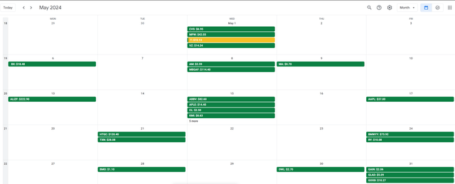 My Dividend Calendar