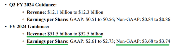 Cisco Q3 2024 Guidance