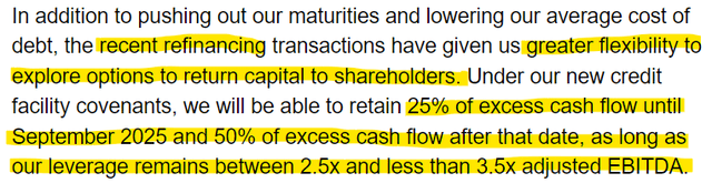 Geo Group Debt Reduction Comments