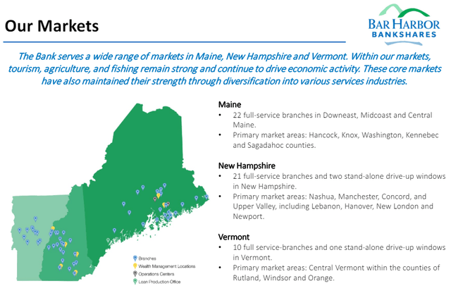 Bar Harbor Bank territory