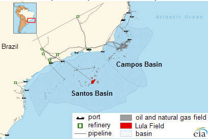 Santos Basin Map