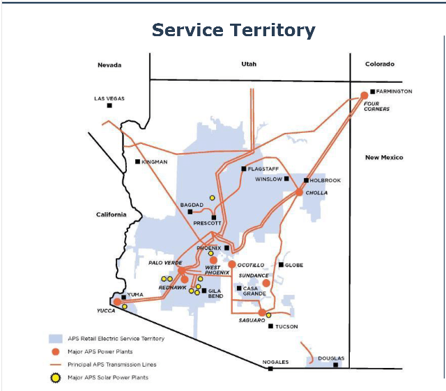 A map of a service territory Description automatically generated