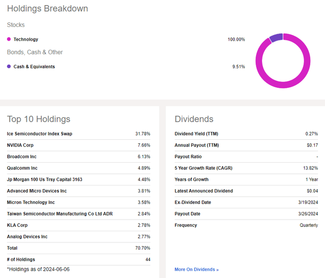 SOXL: Portfolio & Dividend Information