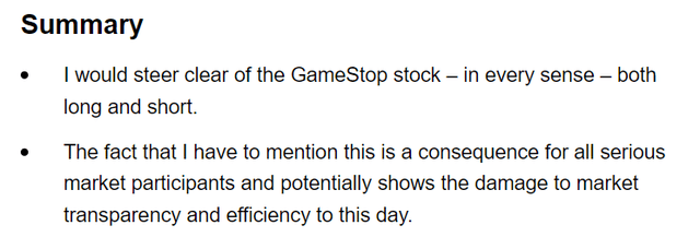 Key takeaways from an earlier GameStop article