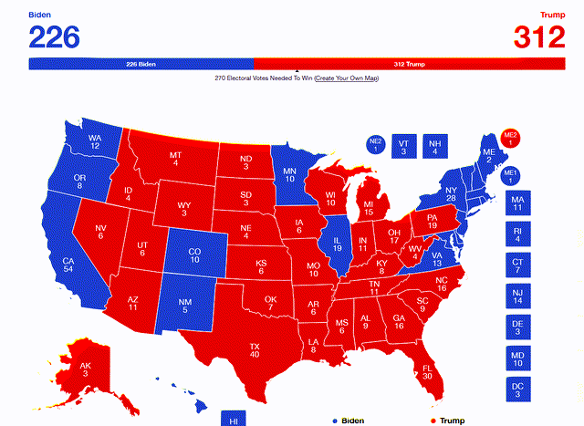 A map of the united states Description automatically generated