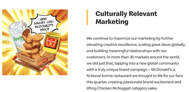 MCD Q1 FY24 Culturally Relevant Marketing Press statement