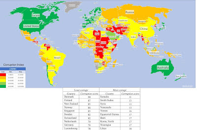 Corruption Index 2023: Source: Transparency International
