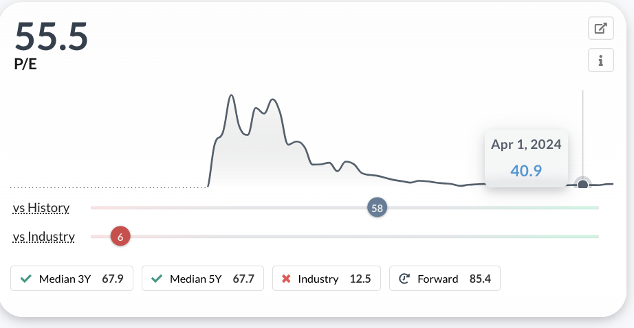 TSLA PE