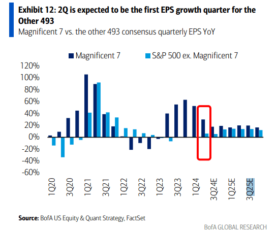 While S&P 493 EPS Growth May Turn Relatively High, AAPL Earnings Should Also Increase Next Year