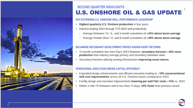 Occidental Petroleum Summary Of Operational Progress