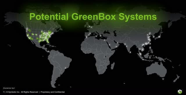 The image shows potential Greenbox locations with potential customers.