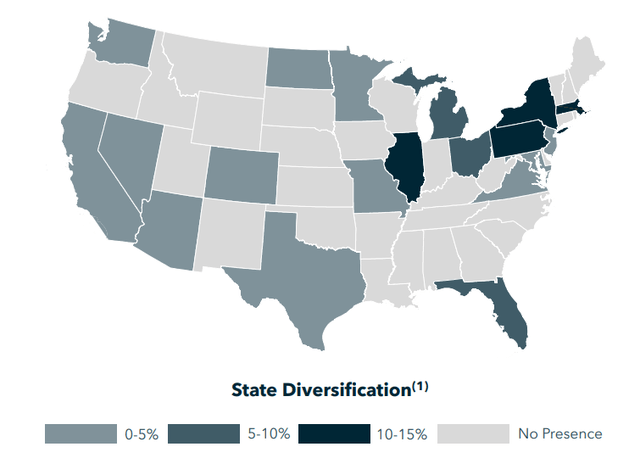 IIPR's geographical diversification