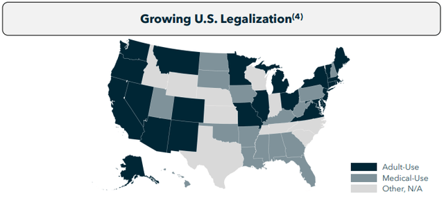 Cannabis law summary across states