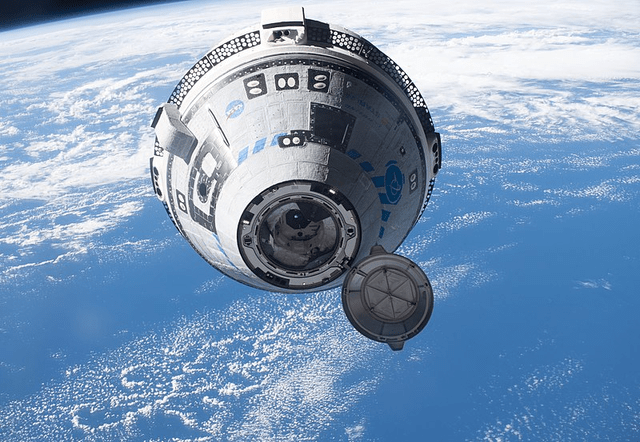 This image shows the Boeing Starliner.