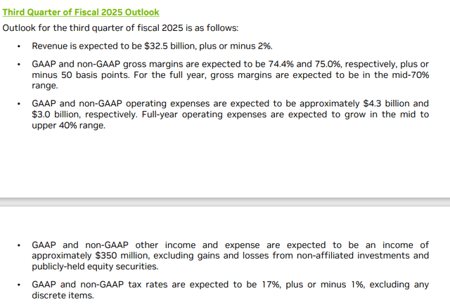 Nvidia Guidance