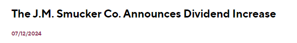 J. M. Smucker Dividend Increase