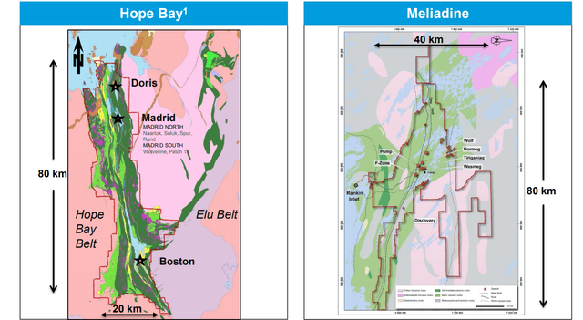 Hope Bay Belt vs. Meliadine