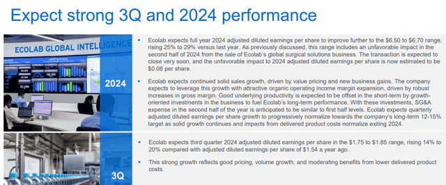 Ecolab guidance