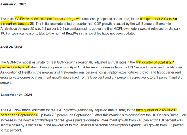 GDP estimates