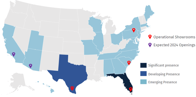 Map of Tecnoglass footprint