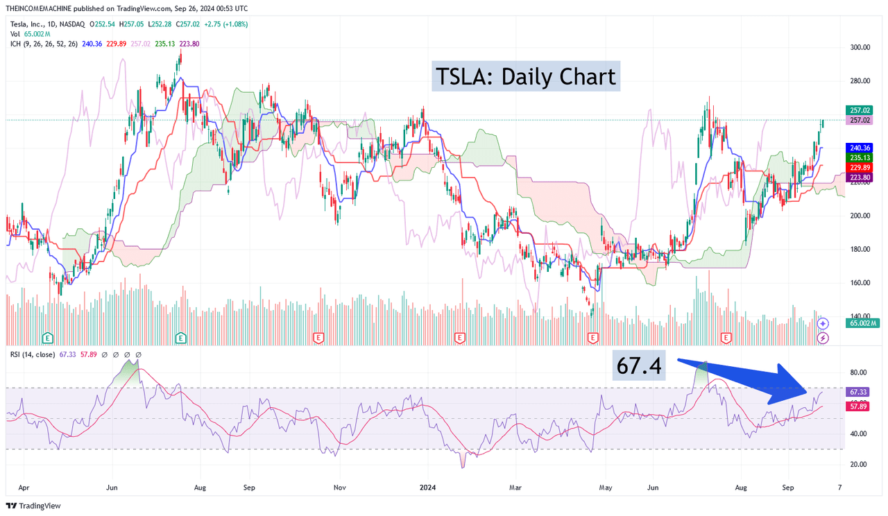 TSLA: Daily Price Chart