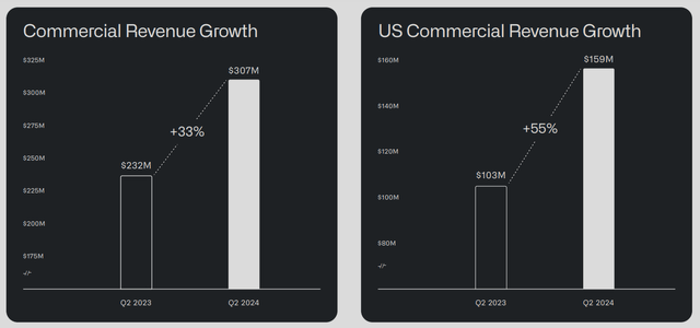 Palantir's segments