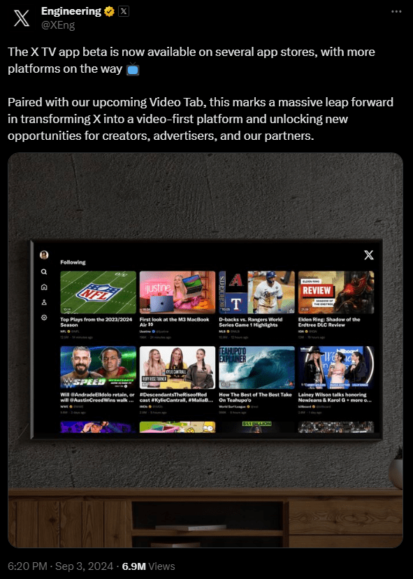 X TV App