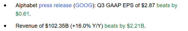 Alphabet Q3 results