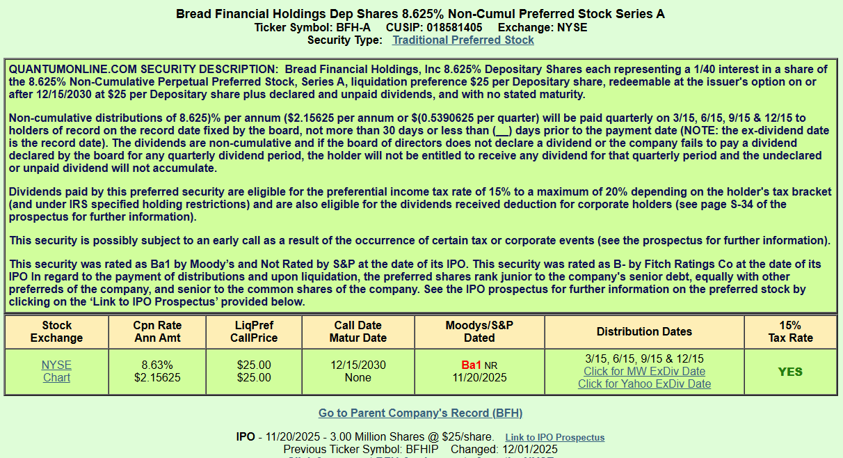 BFH.PR.A: An 8.625% Preferred Stock IPO From Bread Financial Holdings |  Seeking Alpha