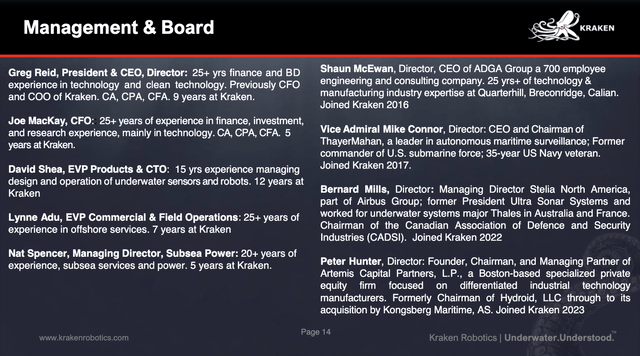 Kraken Management Team