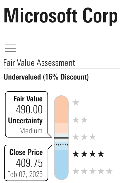 MSFT valuation