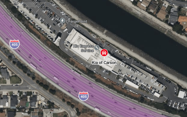 Aerial view of a highway AI-generated content may be incorrect.