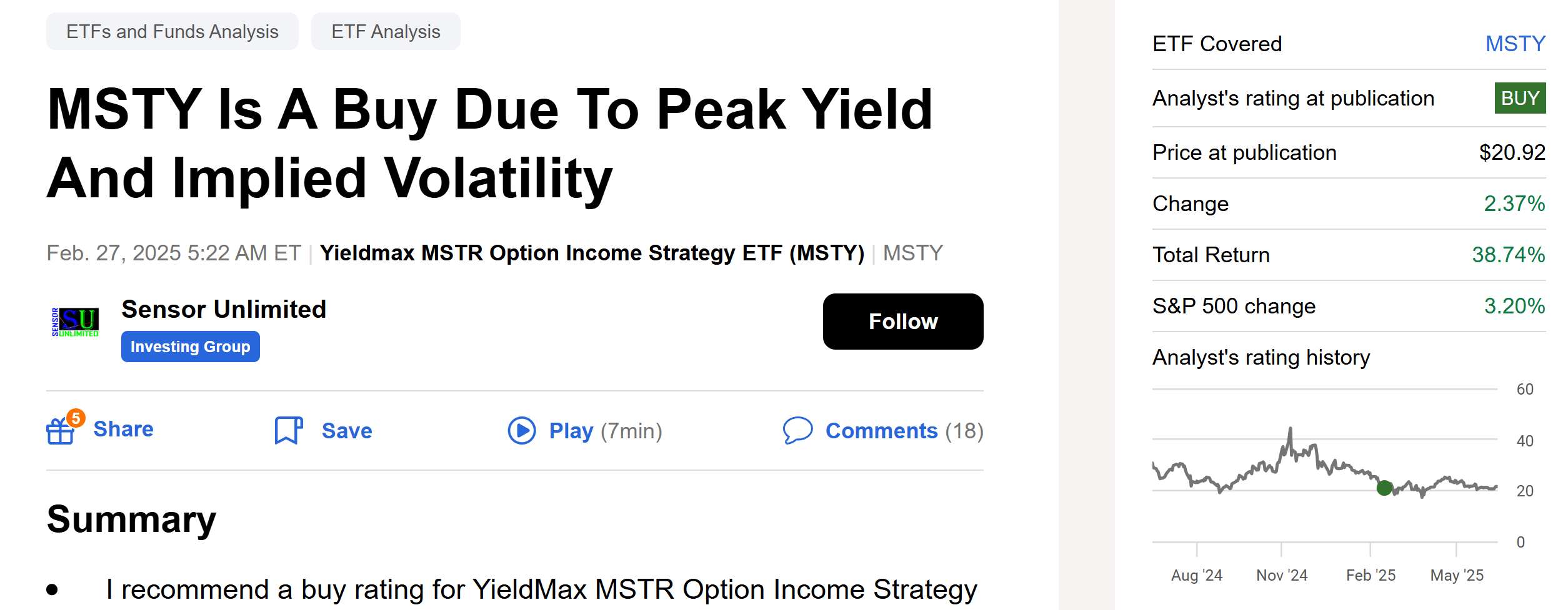 MSTY: Take Some Profit As Bitcoin Consolidates (Technical Analysis)  (NYSEARCA:MSTY) | Seeking Alpha