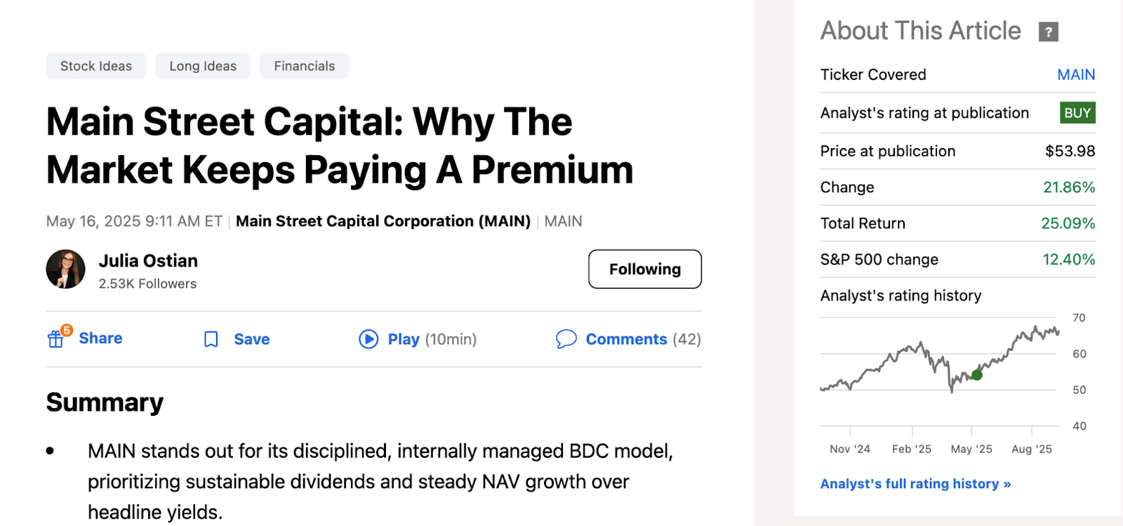 BIZD In A Rate Cut Environment - Is Double-Digit Yield Sustainable?  (NYSEARCA:BIZD) | Seeking Alpha